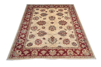 Handwoven Ziegler/Kazak Oriental rug by Orientmattor, 188x149 cm, featuring traditional patterns and rich colors.