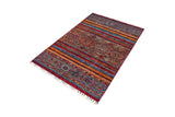 Khorjin 64865 Ziegler/Kazak rug by Orientmattor featuring intricate geometric patterns and vibrant colors.