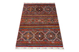 Khorjin 65008 Ziegler/Kazak rug by Orientmattor, detailed woven pattern in warm colors, traditional tribal textile design