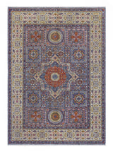 Orientmattor Mamlook 64992 Ziegler/Kazak rug with intricate geometric patterns in warm earthy tones.