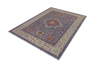 Orientmattor Mamlook 64992 Ziegler/Kazak rug with intricate geometric patterns in warm earthy tones.