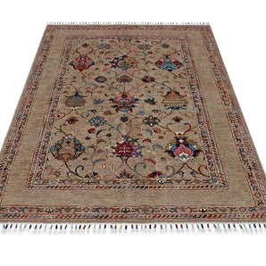 Orientmattor Sultani 64869 Ziegler/Kazak rug featuring intricate patterns and rich colors in a detailed close-up view.